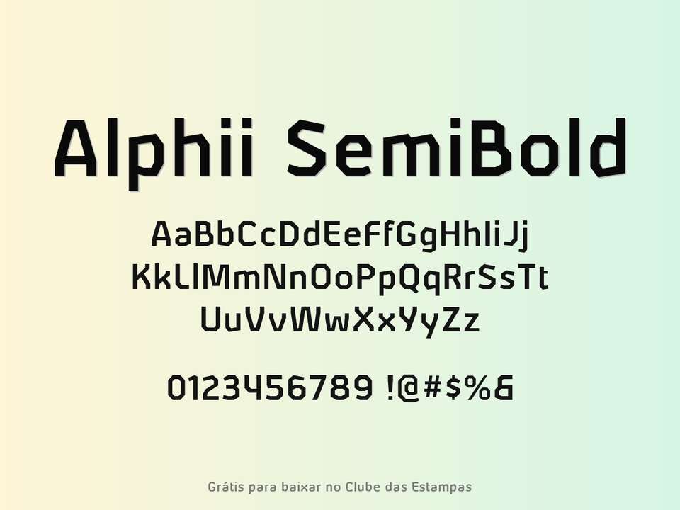 Fonte Alphii Semibold Grátis Para Baixar