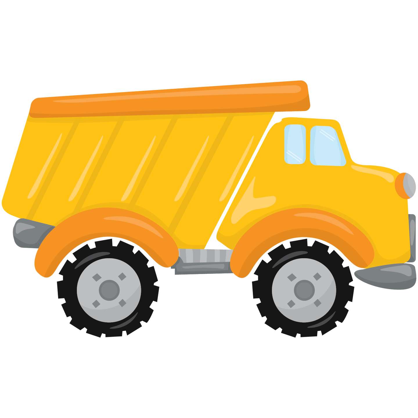 Caminhão Basculante Amarelo Veículos Png Grátis Para Baixar