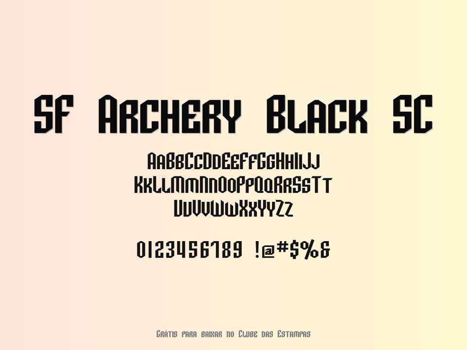 Fonte Sf Archery Black Sc Grátis Para Baixar