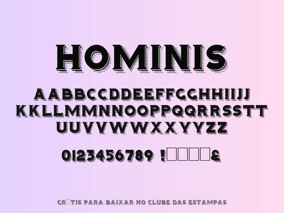 Fonte Hominis Grátis Para Baixar
