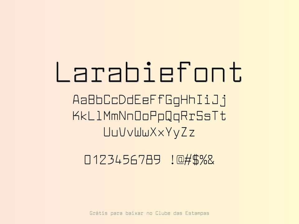 Fonte Larabiefont Grátis Para Baixar