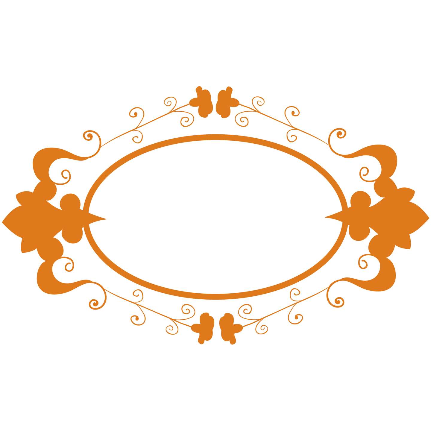 Moldura Decorativa Oval Decoração Png Grátis Para Baixar