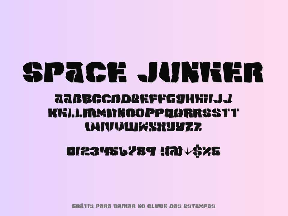 Fonte Space Junker Grátis Para Baixar