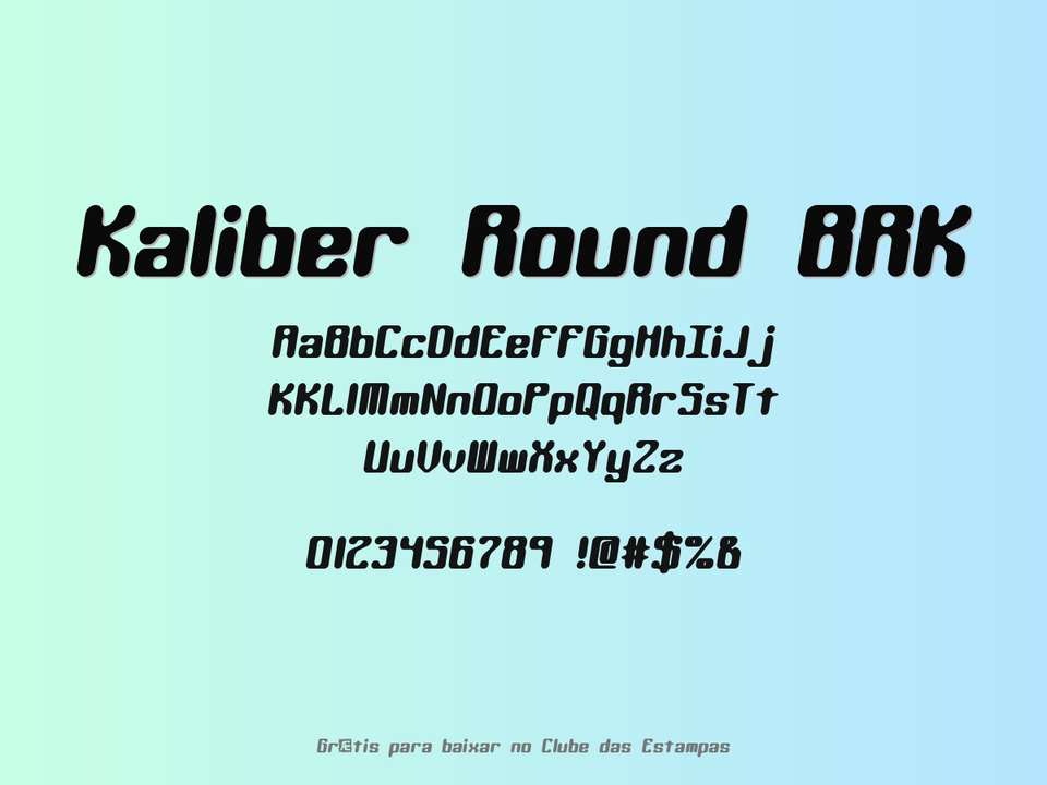 Fonte Kaliber Round Brk Grátis Para Baixar