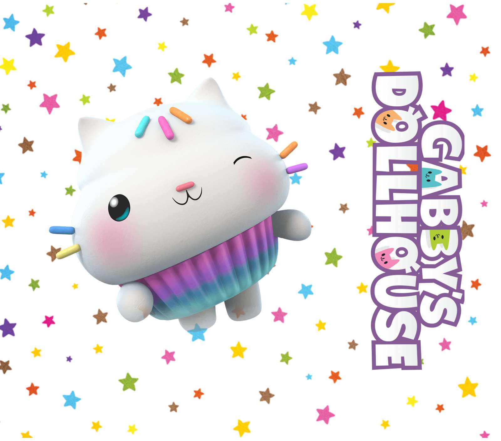 Gabby's Dollhouse Personagens Em Festa Desenho Animado Png Arte Para Caneca Grátis Pra Baixar
