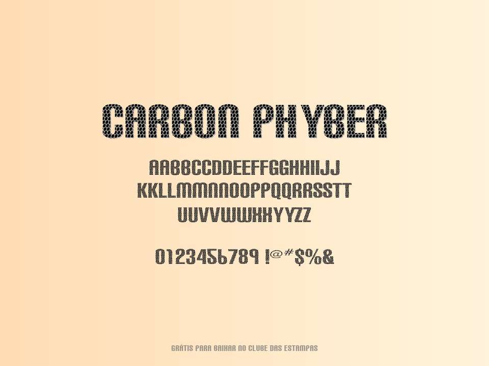 Fonte Carbon Phyber Grátis Para Baixar