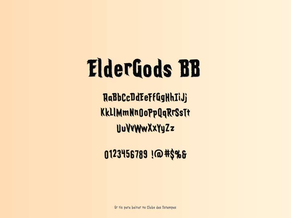 Fonte Eldergods Bb Grátis Para Baixar
