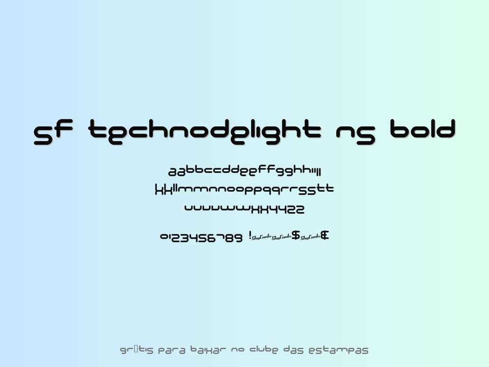 Fonte Sf Technodelight Ns Bold Grátis Para Baixar
