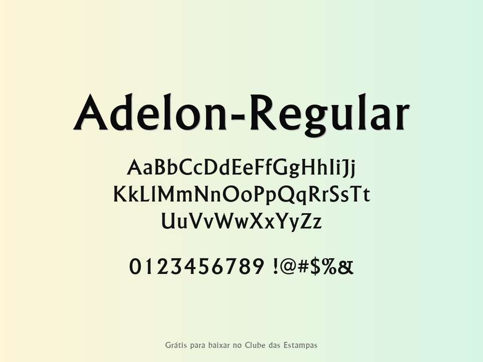 Fonte Adelon Regular Grátis Para Baixar