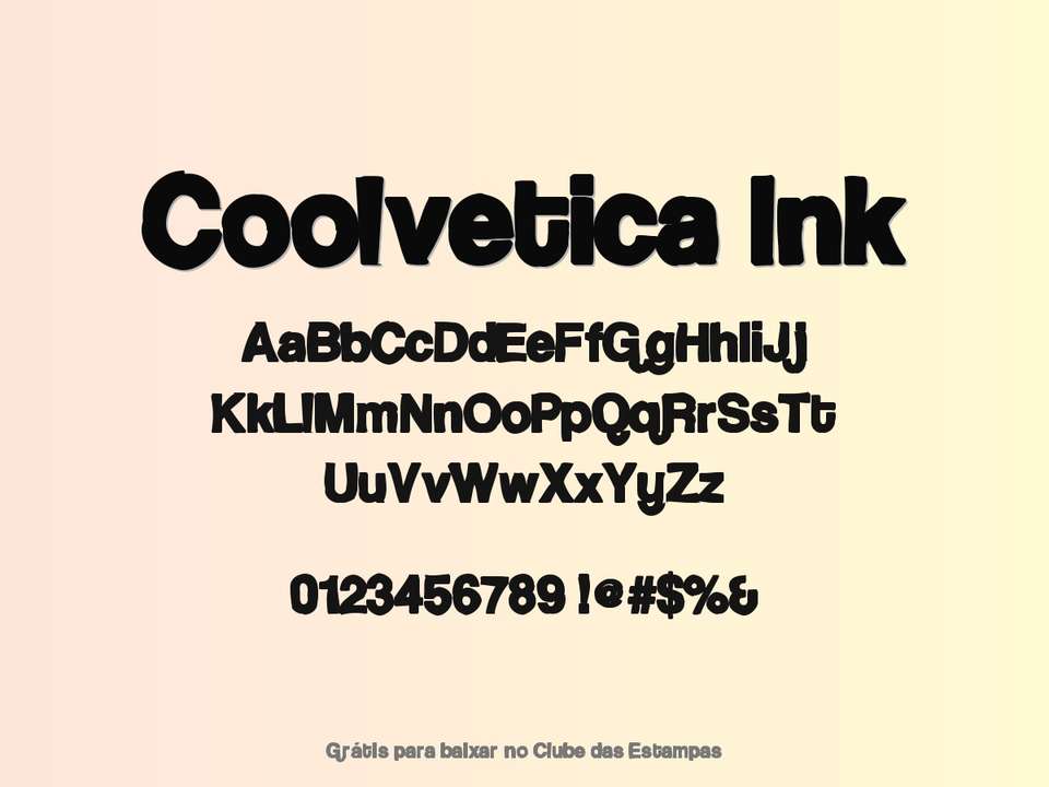 Fonte Coolvetica Ink Grátis Para Baixar