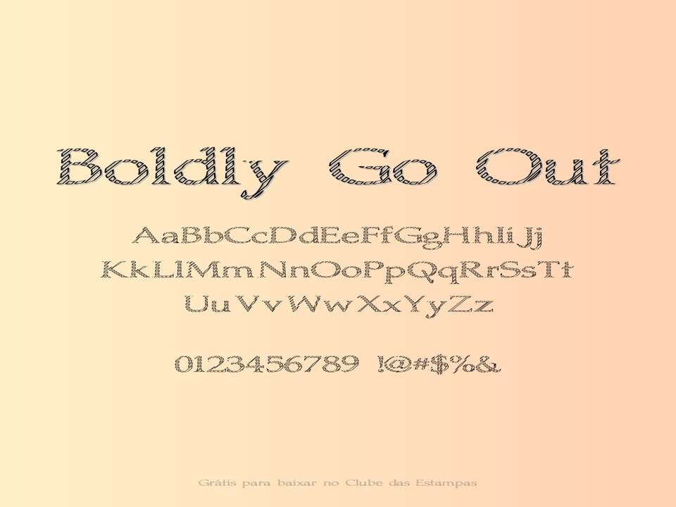 Fonte Boldly Go Out Grátis Para Baixar