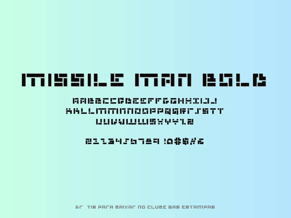 Fonte Missile Man Bold Grátis Para Baixar