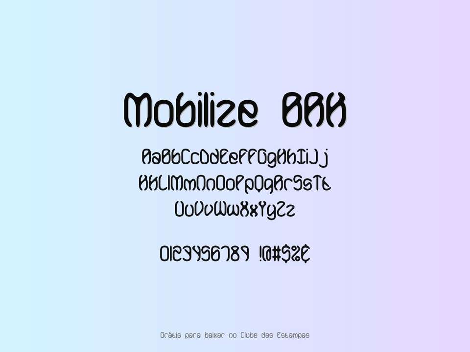 Fonte Mobilize Brk Grátis Para Baixar