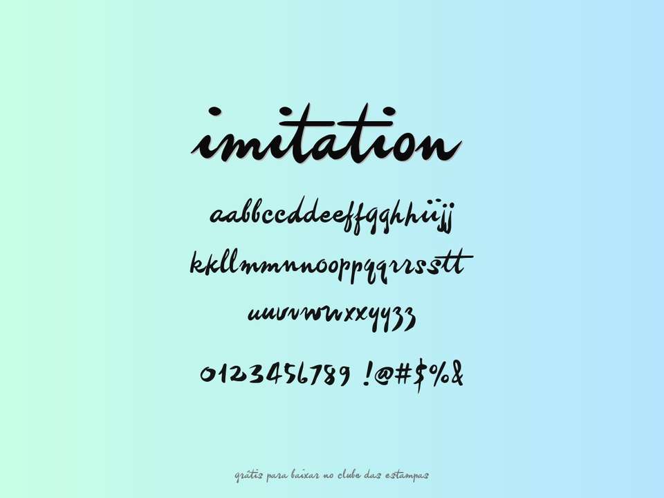 Fonte Imitation Grátis Para Baixar