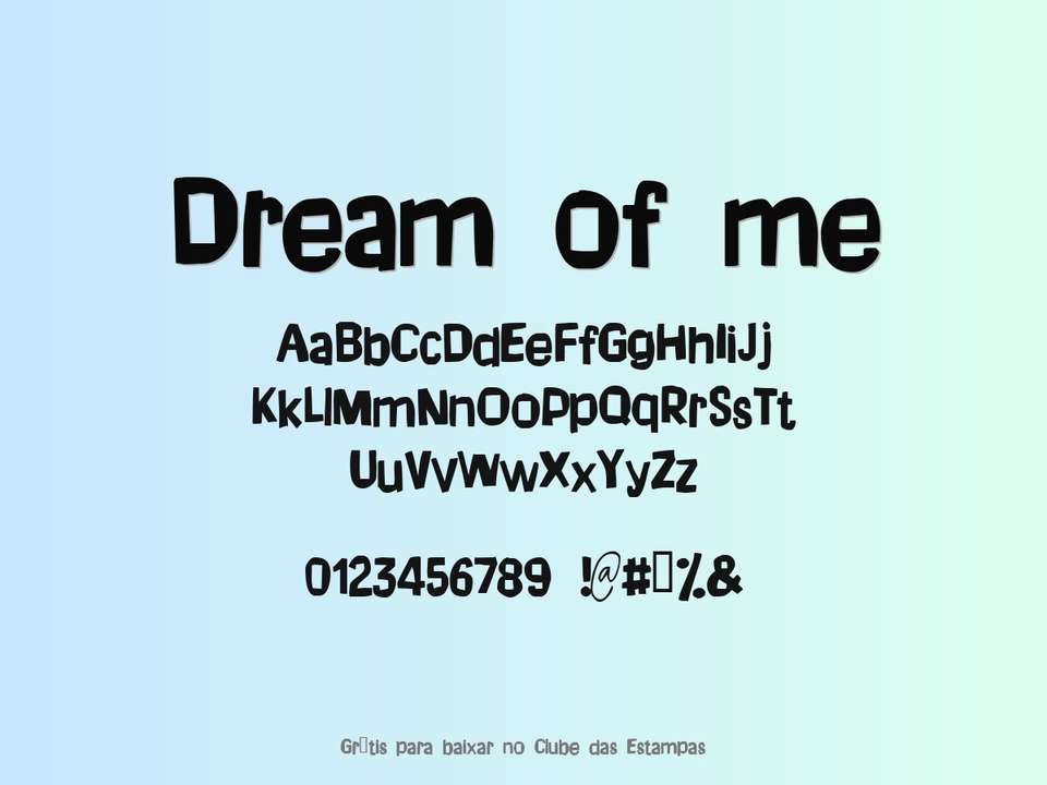 Fonte Dream Of Me Grátis Para Baixar