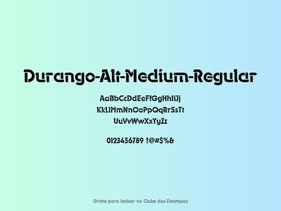 Fonte Durango Alt Medium Regular Grátis Para Baixar