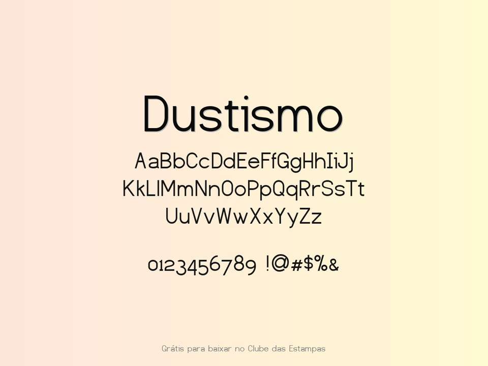 Fonte Dustismo Grátis Para Baixar