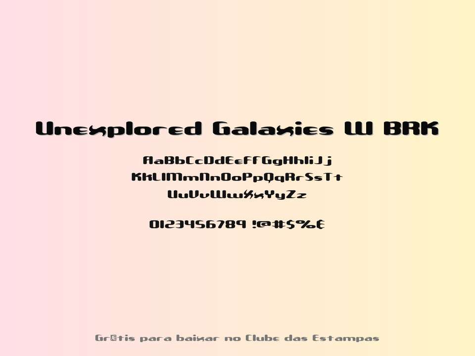 Fonte Unexplored Galaxies W Brk Grátis Para Baixar