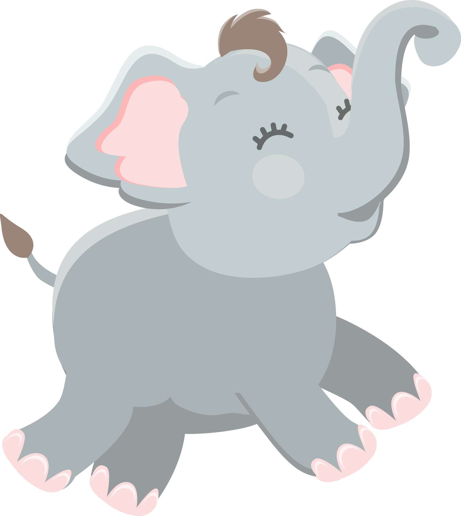 Elemento Elefante Cute Elefantinho Fofo Png (12)