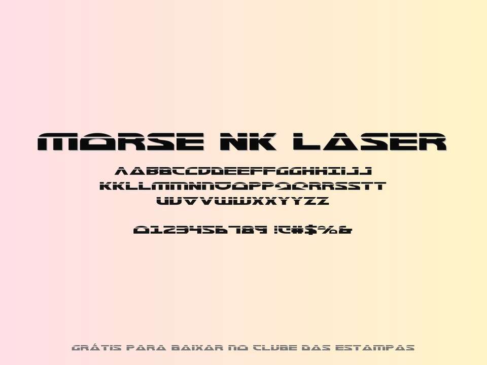 Fonte Morse Nk Laser Grátis Para Baixar