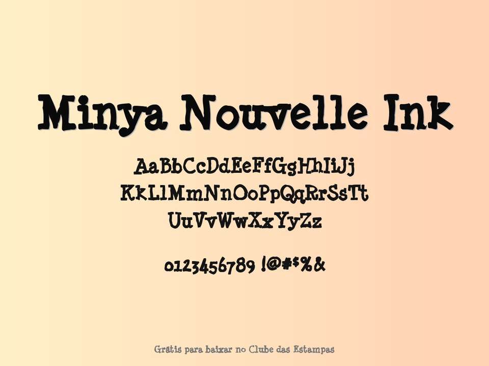 Fonte Minya Nouvelle Ink Grátis Para Baixar