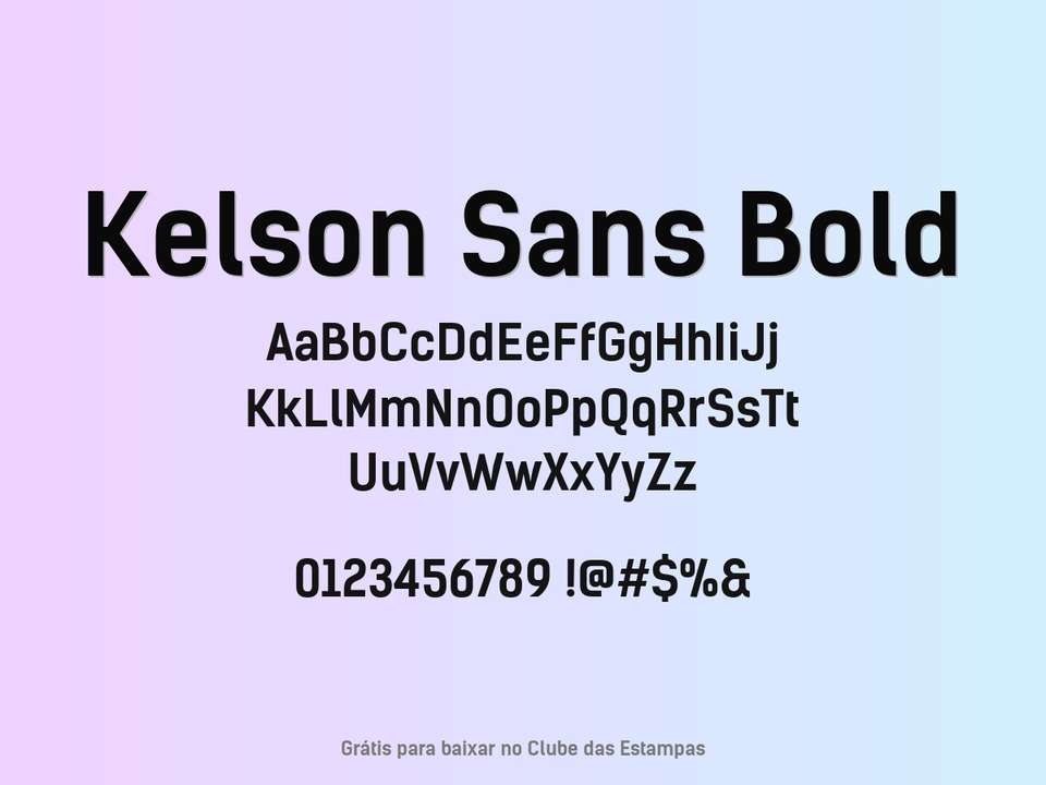 Fonte Kelson Sans Bold Grátis Para Baixar