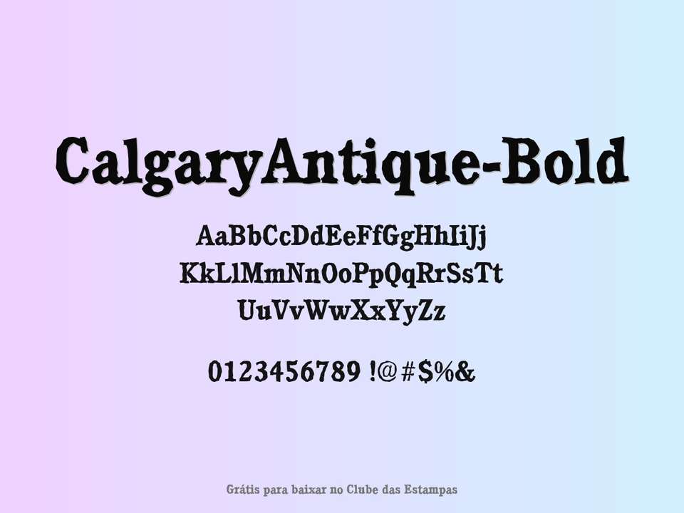 Fonte Calgaryantique Bold Grátis Para Baixar
