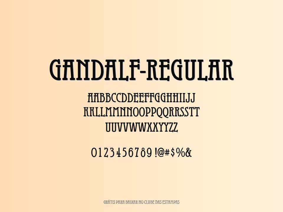 Fonte Gandalf Regular Grátis Para Baixar