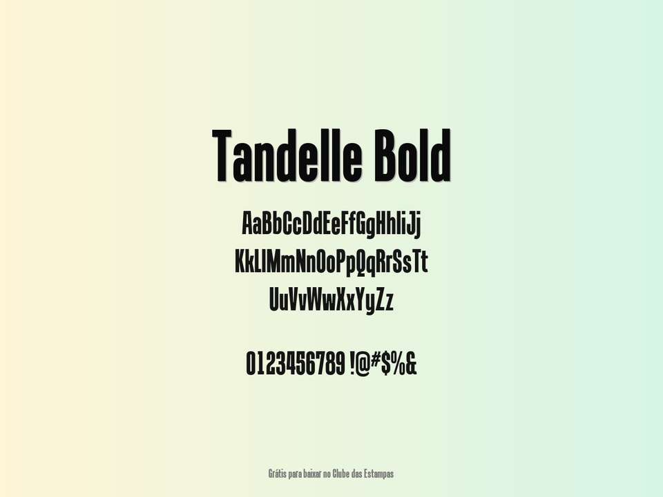 Fonte Tandelle Bold Grátis Para Baixar