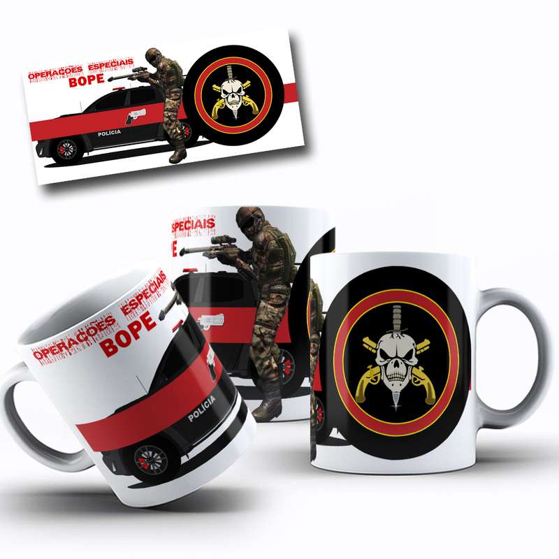 Arte Para Caneca Bope Operações Especiais Polícia 4