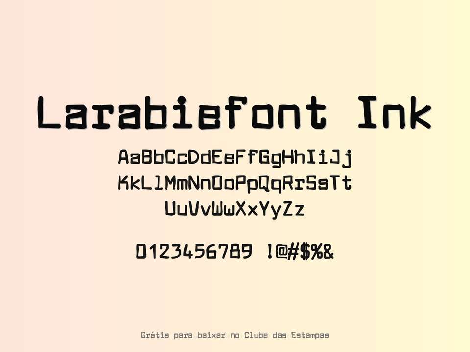 Fonte Larabiefont Ink Grátis Para Baixar