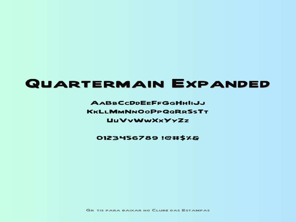 Fonte Quartermain Expanded Grátis Para Baixar