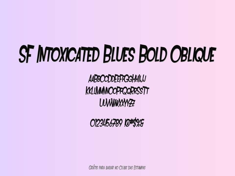 Fonte Sf Intoxicated Blues Bold Oblique Grátis Para Baixar