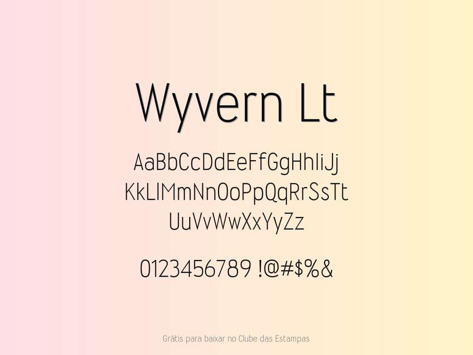 Fonte Wyvern Lt Grátis Para Baixar