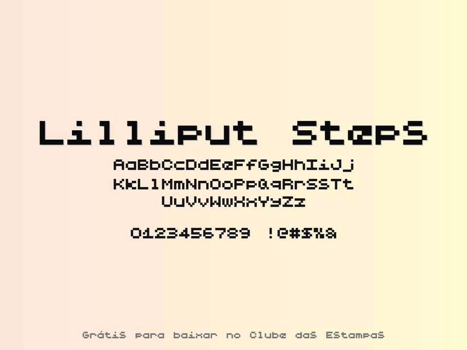 Fonte Lilliput Steps Grátis Para Baixar