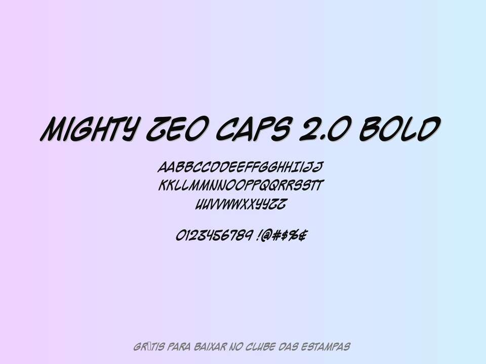 Fonte Mighty Zeo Caps 2