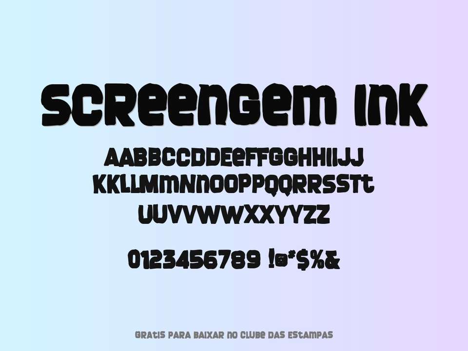 Fonte Screengem Ink Grátis Para Baixar