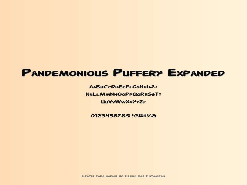Fonte Pandemonious Puffery Expanded Grátis Para Baixar