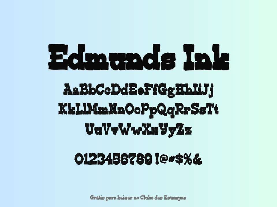 Fonte Edmunds Ink Grátis Para Baixar