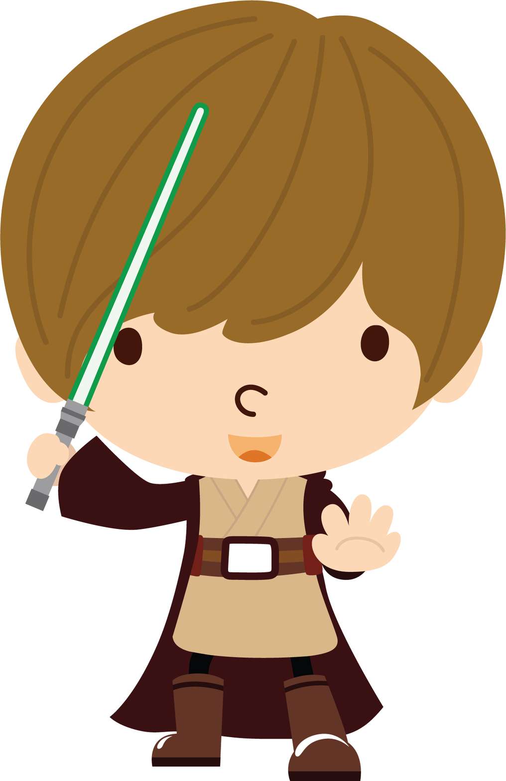 Menino Jedi Com Sabre De Luz Fantasia Png Grátis Para Baixar