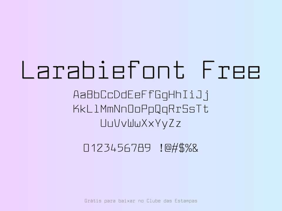Fonte Larabiefont Free Grátis Para Baixar