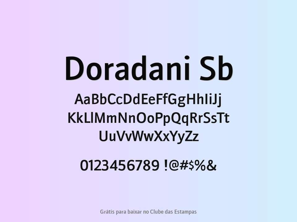 Fonte Doradani Sb Grátis Para Baixar