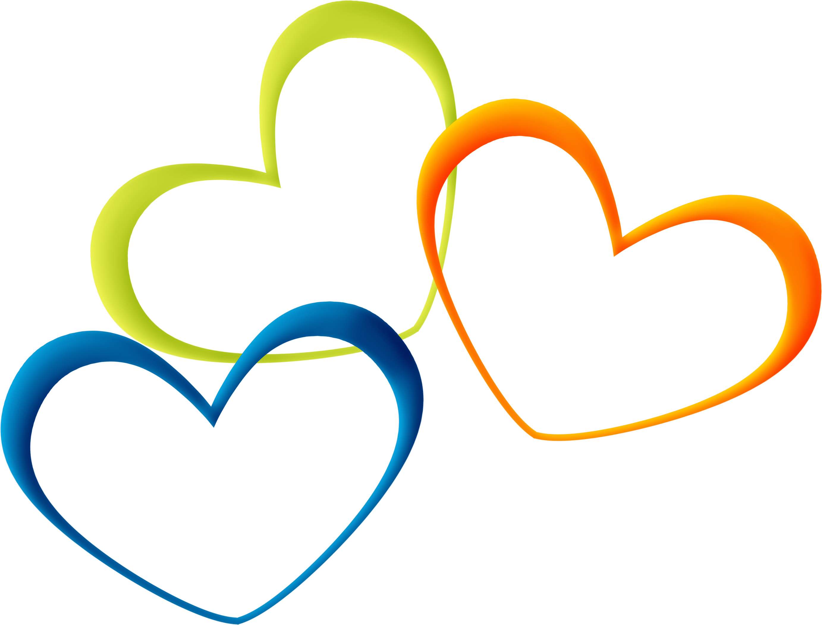 Elemento 3 Corações Png