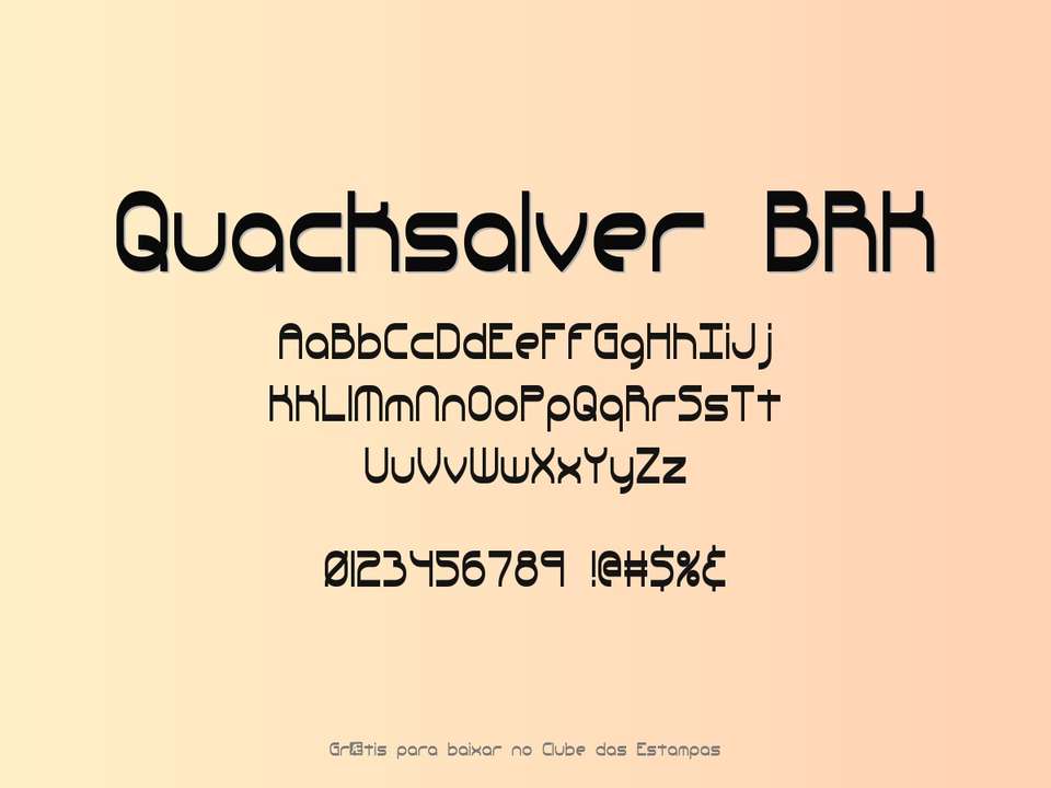 Fonte Quacksalver Brk Grátis Para Baixar