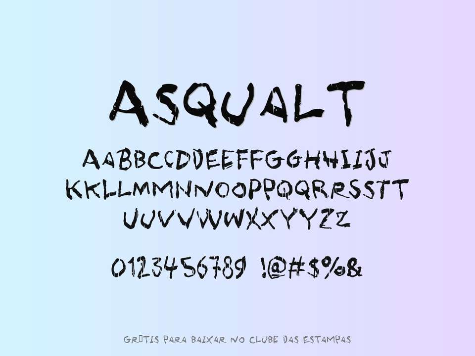 Fonte Asqualt Grátis Para Baixar