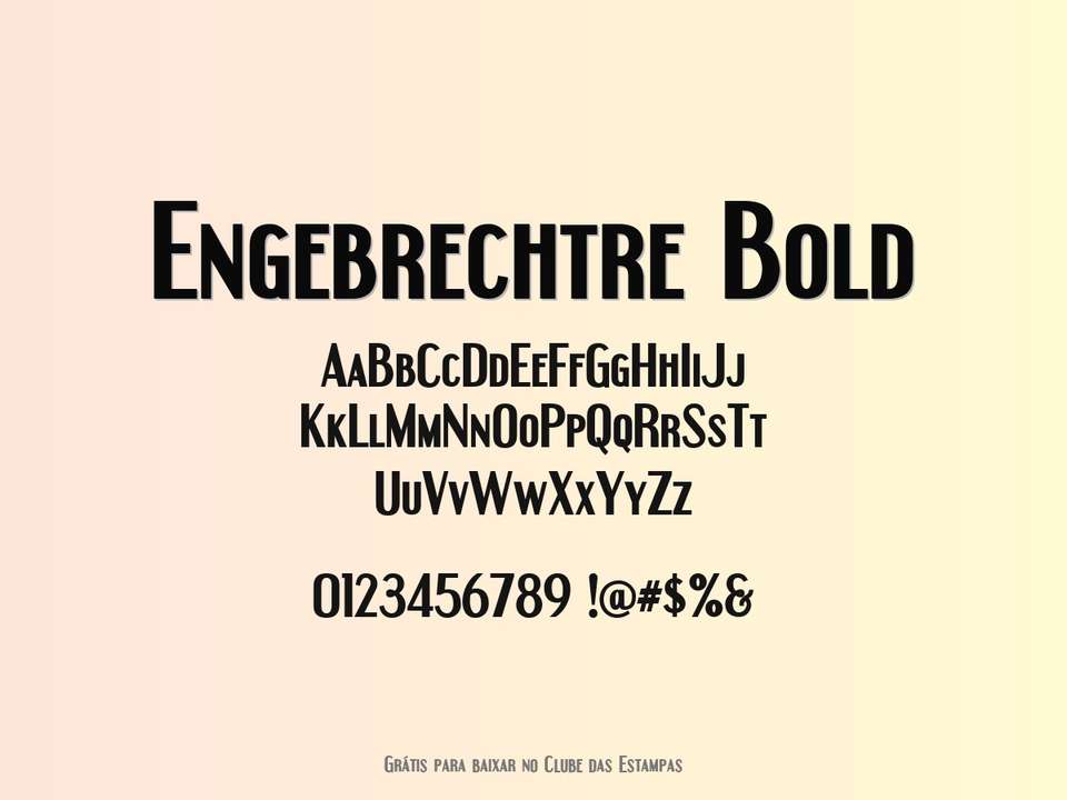 Fonte Engebrechtre Bold Grátis Para Baixar