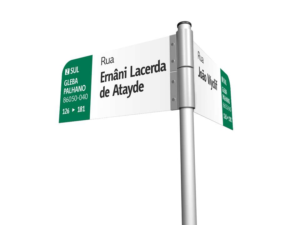 Sinalização Rua Ernâni Lacerda Sinalização Urbana Png Grátis Para Baixar