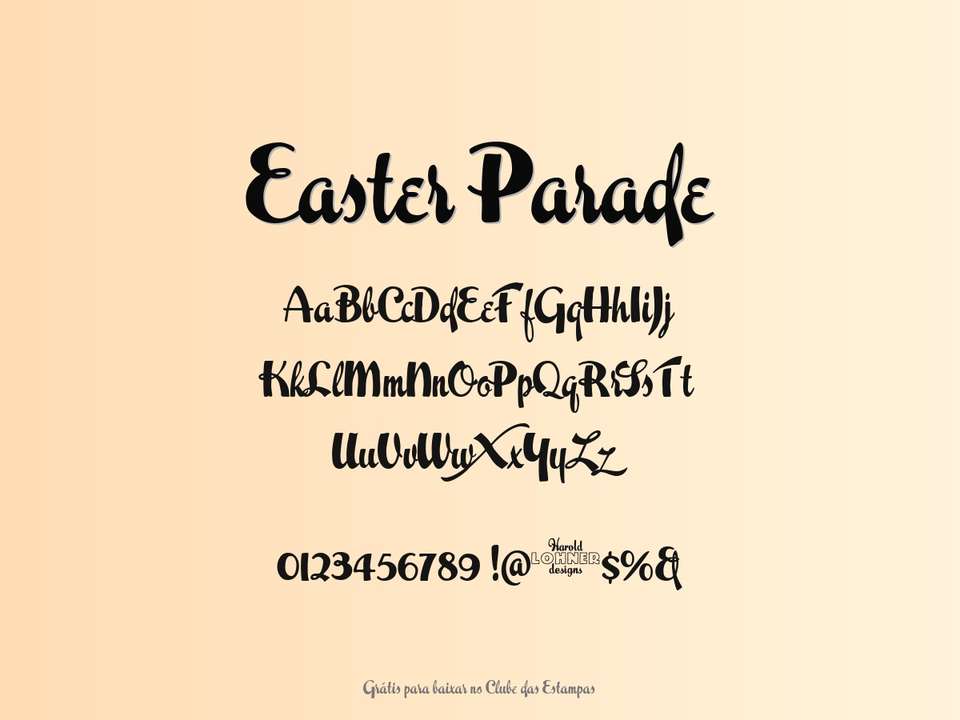 Fonte Easter Parade Grátis Para Baixar