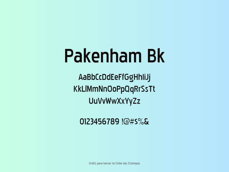 Fonte Pakenham Bk Grátis Para Baixar