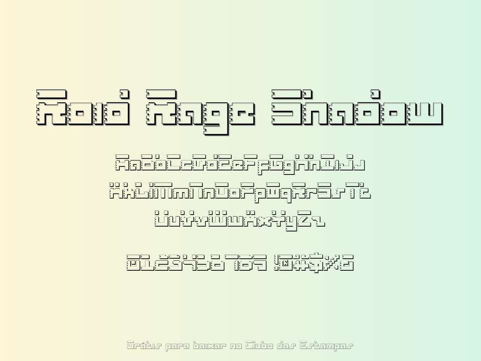 Fonte Roid Rage Shadow Grátis Para Baixar